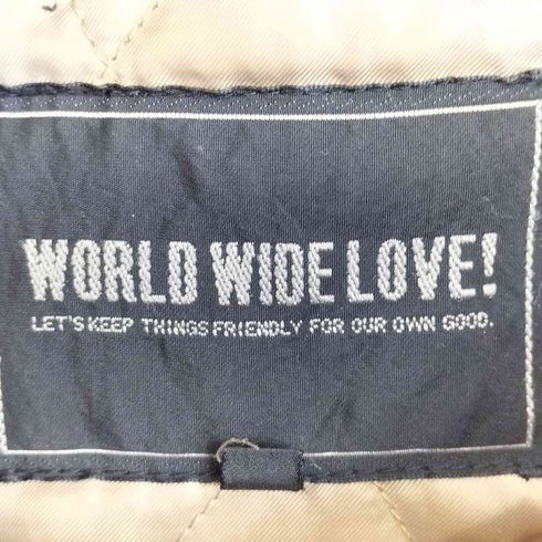 ワールドワイドラブ WORLD WIDE LOVE  N3-B ファー付きジャケット メンズ